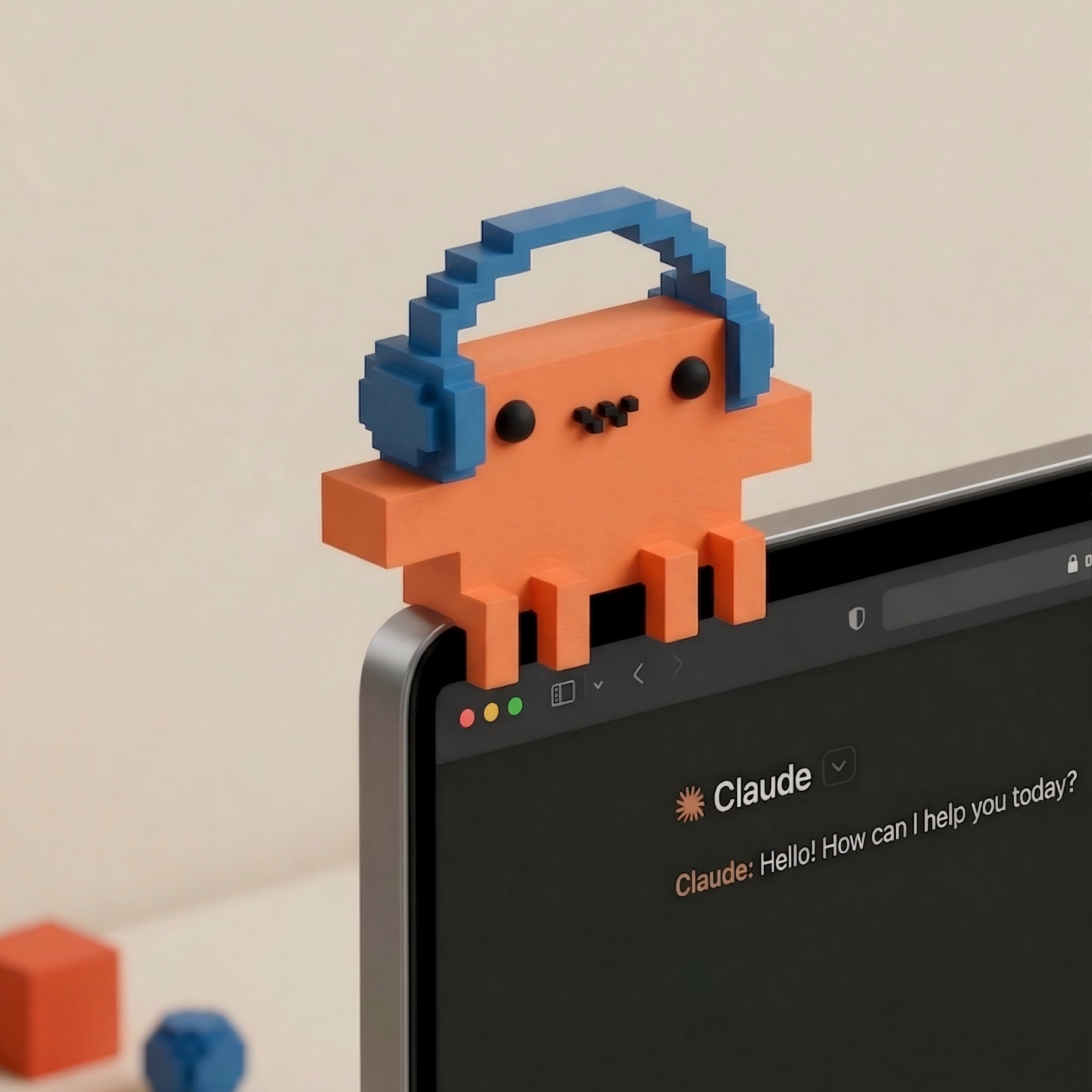 Clawdy 1.0 Headphone Sitting